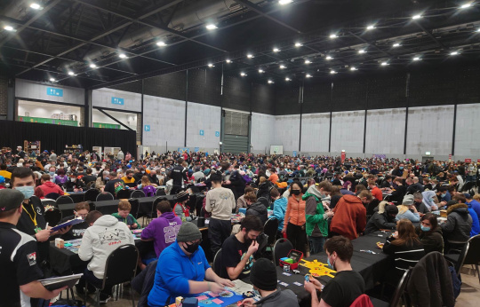 Venue full of players
