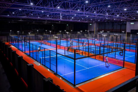 Jaarbeurs omgetoverd tot indoor padelbaan