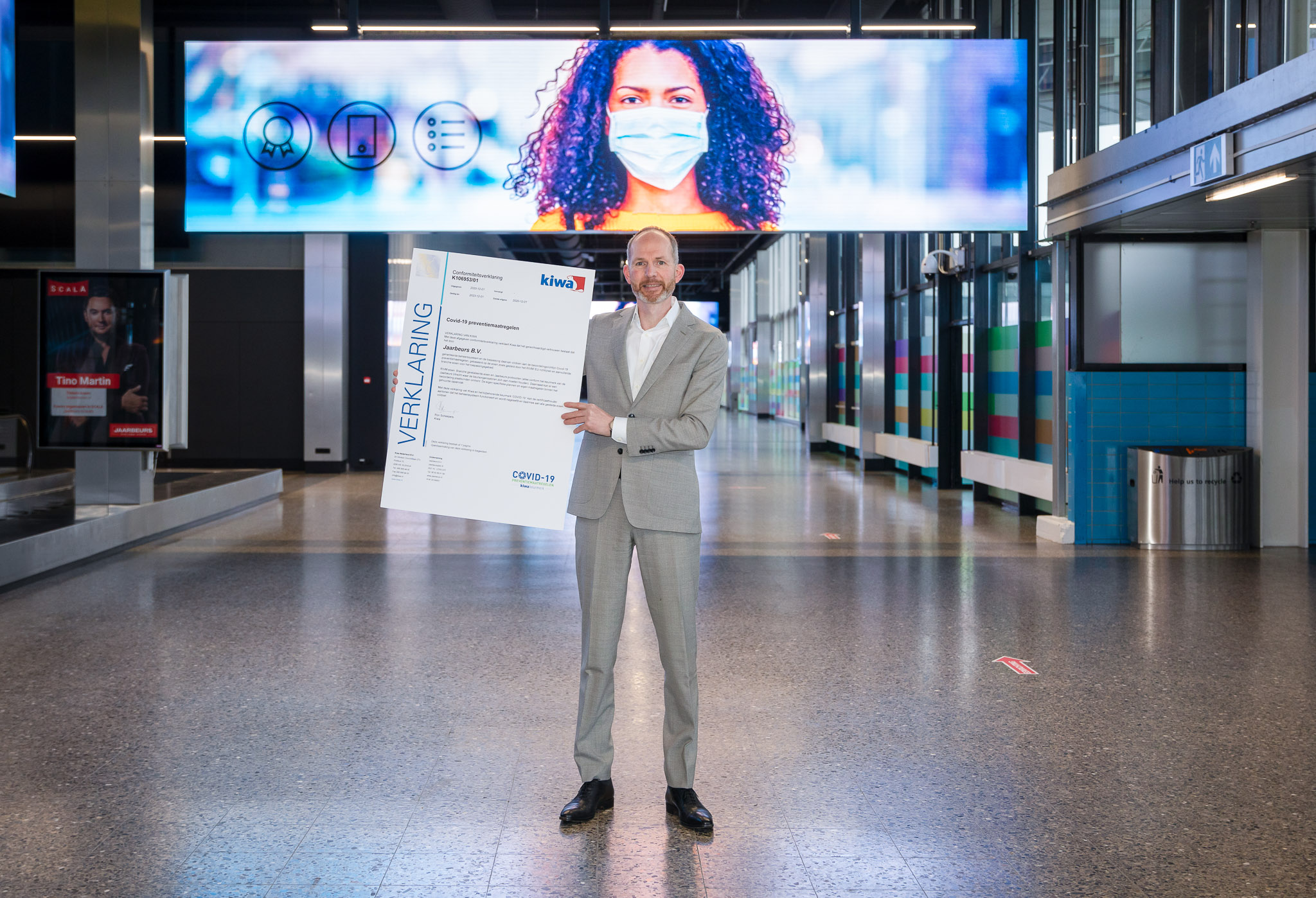 Jaarbeurs ontvangt Kiwa COVID-19 keurmerk