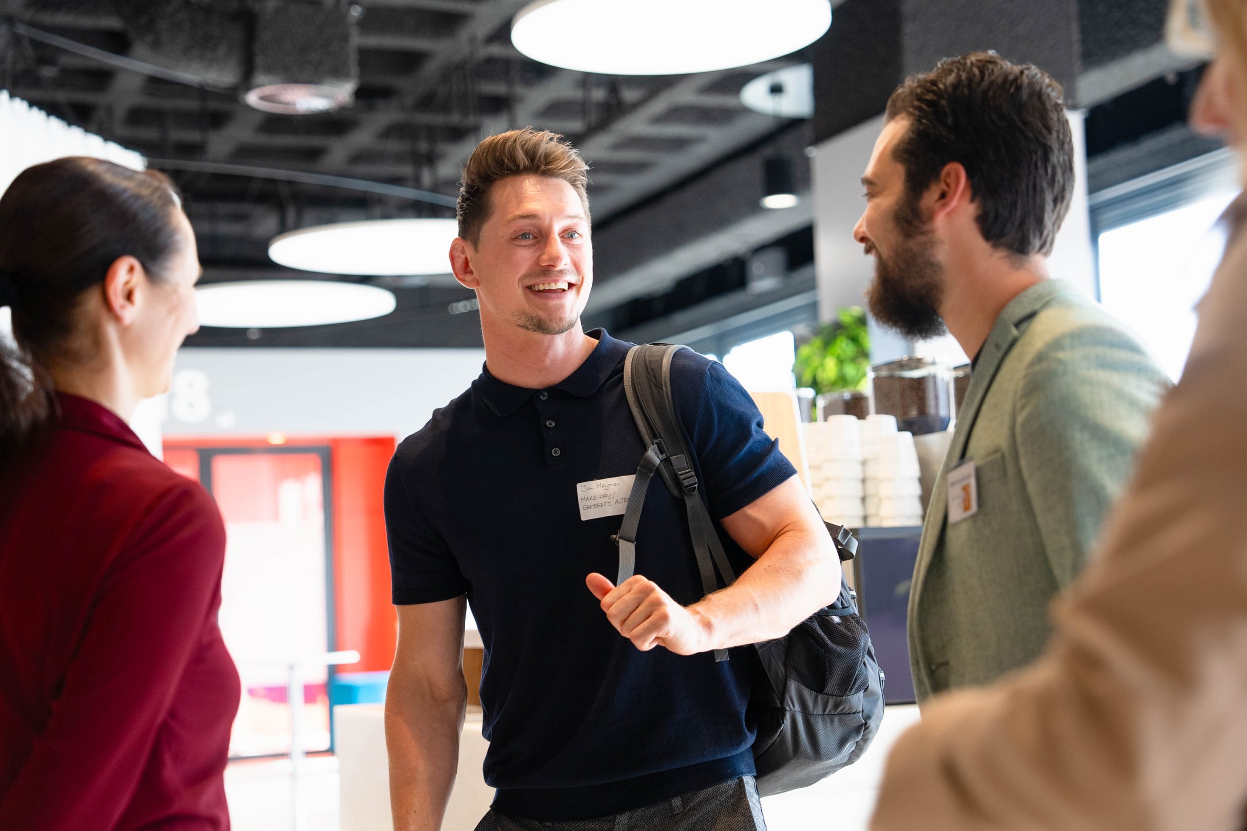 ontmoetingen mensen in vergadercentrum