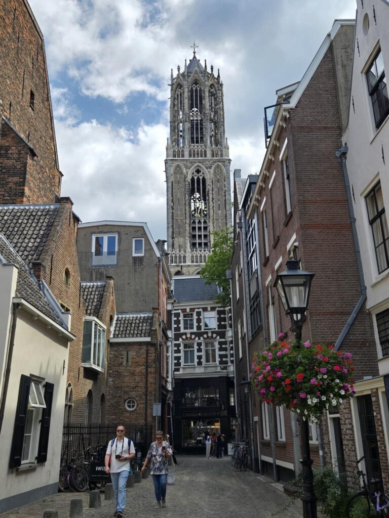 De dom te zien in de stad Utrecht