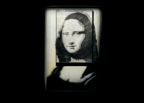 Mona Lisa zwart wit